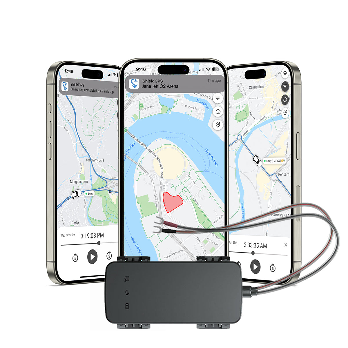 ShieldGPS G1C - Mini GPS Tracker for Cars, Vehicles & Motorbikes