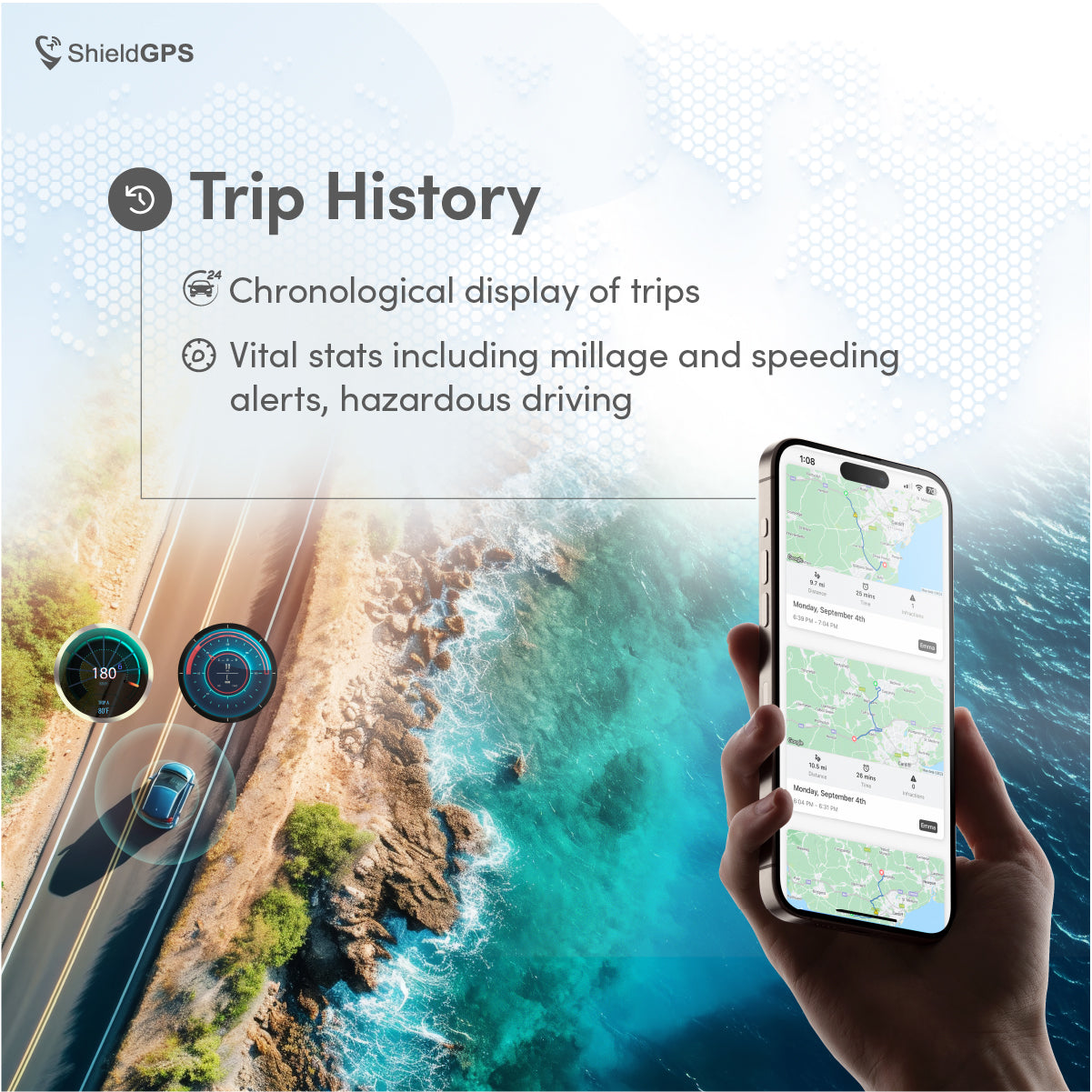 ShieldGPS G1C - Mini GPS Tracker for Cars, Vehicles & Motorbikes